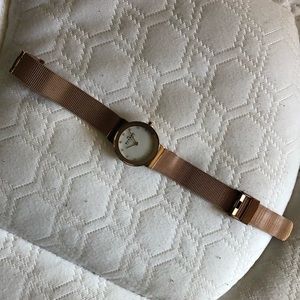 skagen rose gold watch